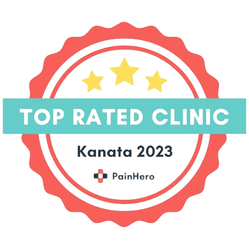 Top Rated Chiropractor Clinic Kanata 2023 Pain Hero badge award